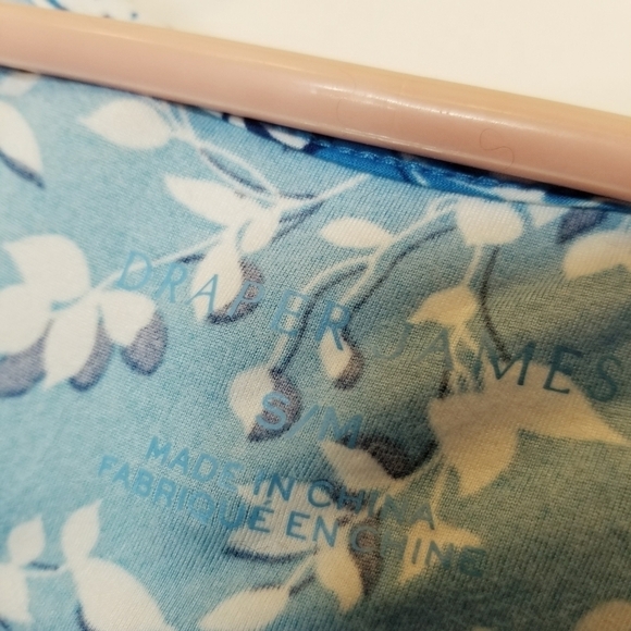 Draper James Blue Dress S/M ruffles floral SUPER soft lightweight sleeveless NWT - Picture 5 of 10